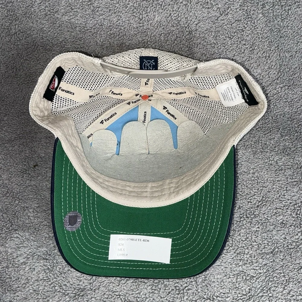 New York City FC Trucker Hat Men Blue Fanatics MLS Snap Back Cap - Picture 4 of 6